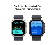 APPLE Watch Ultra 2 GPS + Cellular 49mm koperta tytanowa (czarny) + opaska Alpine M (ciemnozielony) - 1278232 - zdjęcie 5